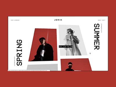 Lil Kleine - Jorik Lookbook animation interface layout motion transition typography video website