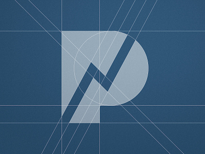 Platora - Logo Breakdown blue and white financial app geometric design grainy texture graph logomark grid construction line chart logo 2d monogram letter mark negative space logotype p monograms upwards logos