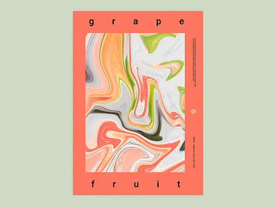 Grapefruit colorful design graphic design poster typogaphy