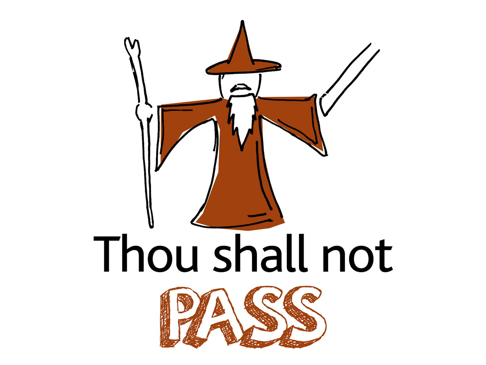 Thou shall not pass by Wayne Gourley on Dribbble, image size:1600x1200