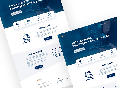 IT website blue branding design graphic design ui ux vector web webdeisgn