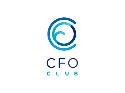 CFO Club - American Express american express blue branding business cfo circle club club logo credit card design event finance graphic icon identity logo networking rounded shade vector