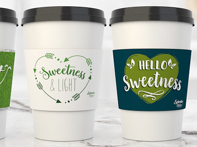 Splenda Stevia Coffee Cup Sleeves 3d 3d packages design