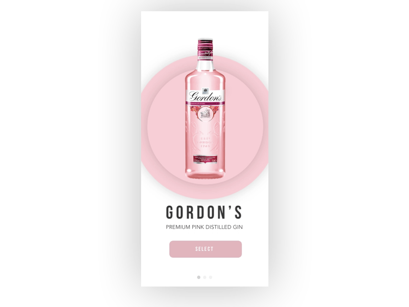 Gordon's motion app design minimal ui ux web