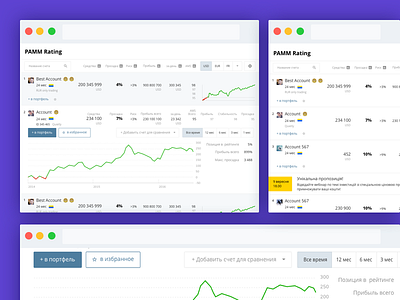 PAMM Rating chart line chart list sketch table uidesign ux design