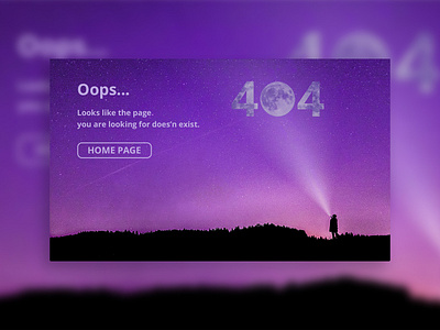 Daily UI #008 - page 404 dailyui design ui ui ux