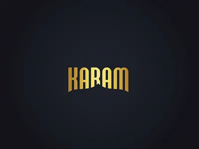 Karam logo design branding design elegant design illustration logo typography