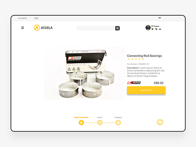 Asvela || Featured products block (main page) design figmadesign ui ux design web design