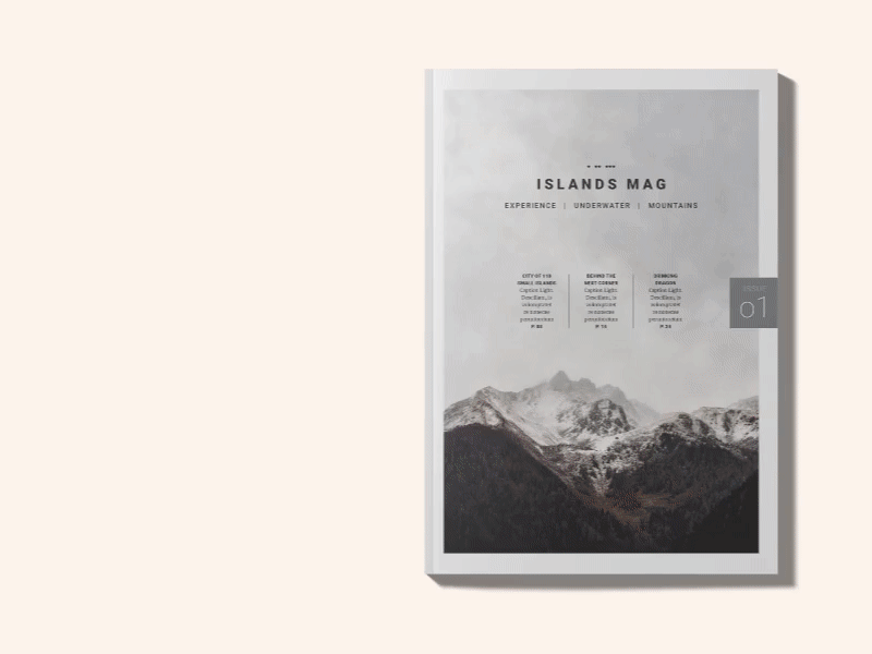 Islands Mag brochure template graphic design islands magazine design print product design shop template design traveling workflow