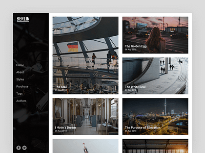 Berlin Theme article layout articles berlin blog blog layout ghost ghost theme theme