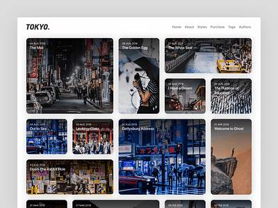 Tokyo Theme article layout articles blog blog layout ghost ghost theme theme tokyo