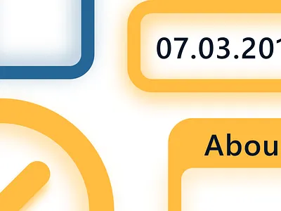 Colored shadows test adobexd blue close up color depth design experiement forms learning minimal orange prototype shaddow shapes test ui zoom