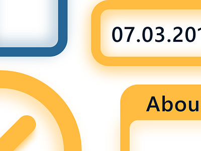 Colored shadows test adobexd blue close up color depth design experiement forms learning minimal orange prototype shaddow shapes test ui zoom