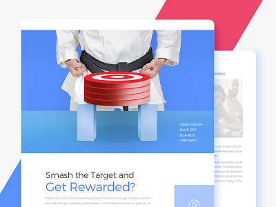 Federal 2d agency app art brand bullseye clean competition emailer employee graphic design karate motivation prize reward smash target ui ux web win