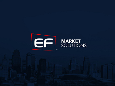 Ef Market Solutions Logo branding creative design illustration logo logodesign redisign typography vector