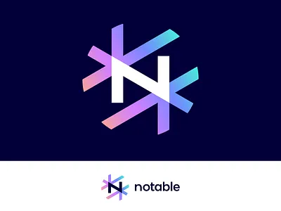 Notable | Logo concept for news platform (wip) global globe connection connect letter lettering brand branding n logo icon mark