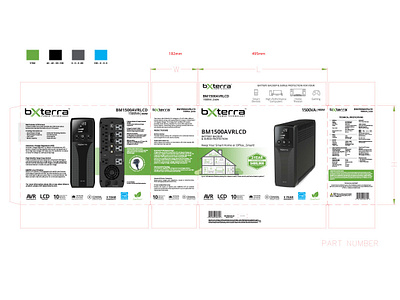 Bxterra Bm1500 Pack packaging design print