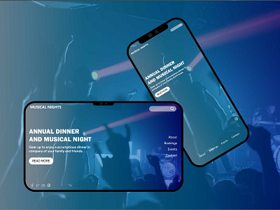 Musical Website Landing Page design landing landing page minimal ui uiux ux web webdesign website