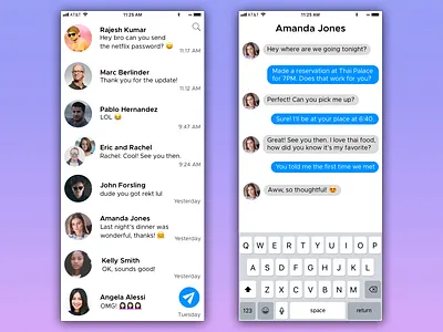DailyUI #013 Messaging App 013 dailyui dailyui 013 message message app messaging