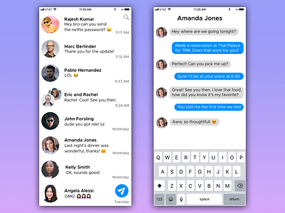 DailyUI #013 Messaging App 013 dailyui dailyui 013 message message app messaging
