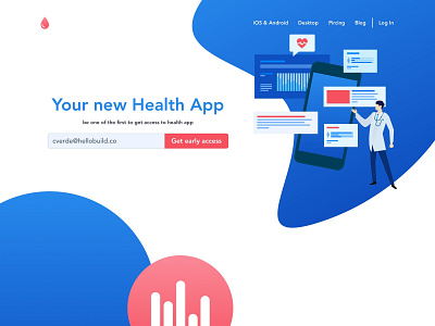 Healt App app blood design health health care helath app illustration ui ux web website