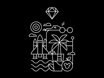 Orlando illustration illustrator lineart monoline orlando sketch tshirt