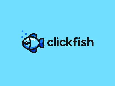 Clickfish creative digital fish kreatank logo design mouse online tech web