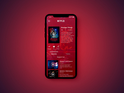 #25 Daily UI Challenge / Netflix app app design dailyui 025 dailyuichallenge netflix tv tv app ui ux