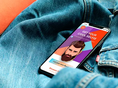 Illustrator Freelancer mobile landing adobe xd design landing page mobile ui uidesign xd