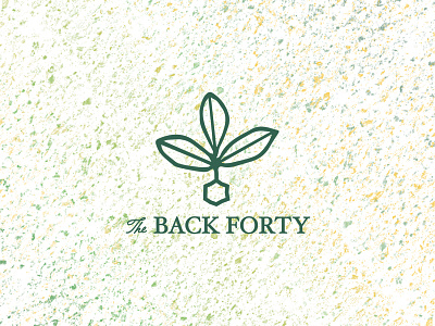 Back40 Logo Concept apiary back back40 bees design farm flowers forty garden honey logo nature scad