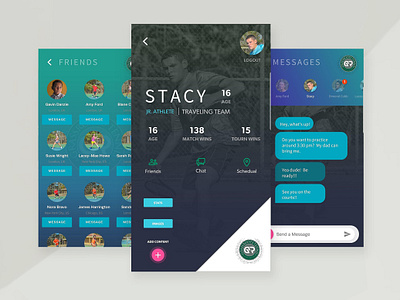 GRASSROOTS TENNIS MOBILE app design ui ux