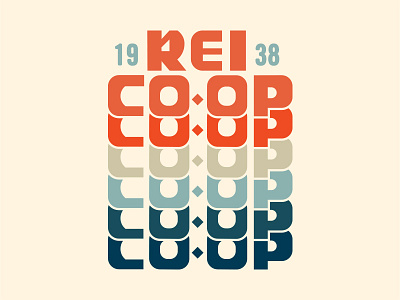 Co-op Unity design outdoors rei co op typography vector