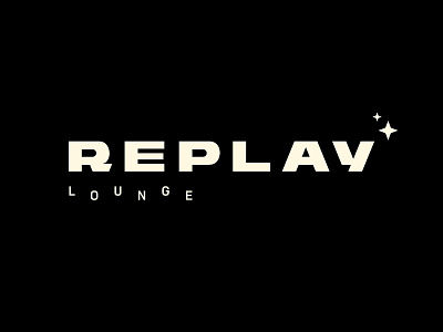 Replay Lounge branding custom type design logo logotype type typography vector