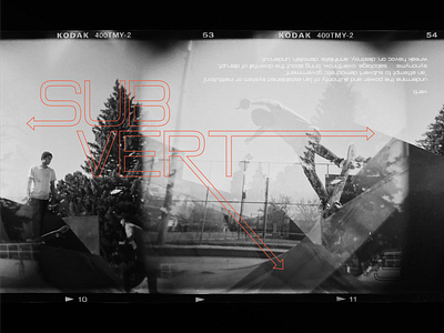 Subvert Type Specimen 1 custom custom typeface custom typography double exposure film font font design font family holga photography subvert type specimen