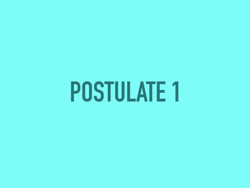 Postulate 1 animation design euclid geometry