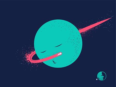 Planet Dabb comet dabb illustration planet space vector