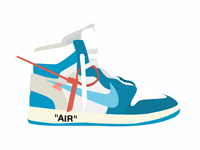 Retro Off-White x Nike Collab air jordan graphic graphic art icon illustration nike nike air off white redesign retro shoes