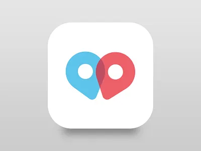 Kukaa android app geotag icon ios iphone logo logotype love mark mobile pin sketch