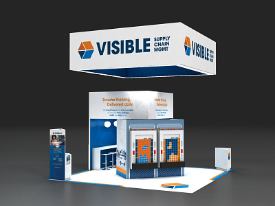 Visible SCM 20x20 3dsmax environments exhibit exhibit design trade show vray