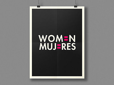 Women's Day 8m black grey mujeres pink poster typography women
