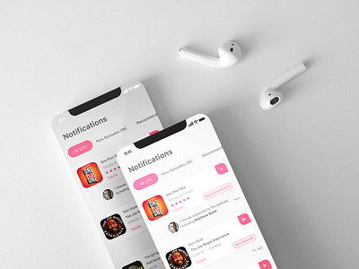 Daily UI Challenge - Day 49 app branding daily ui dailyui design flat iphone 10 podcast podcasting ui ux