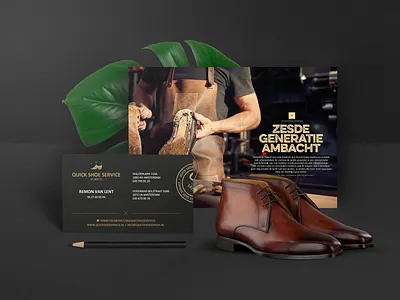 Quick Shoe Service branding logo men mobile design promotional repair responsive shoes webdesign woman