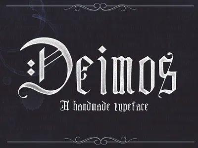 DEIMOS, a blackletter typeface blackletter blackletter typeface font font awesome font bundle font collection font design goth gothic gothic font gothic typeface typeface typeface design typeface designer typeface. lettering typefaces typography