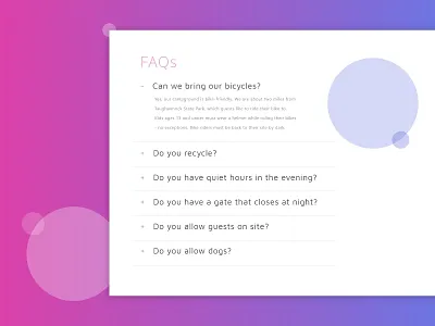 Daily Ui 092 FAQ app dailyui dailyui 092 faq faqs ui web website