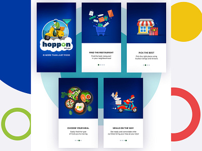 Hoppon App Technopark app design dribbble food app hoppon interface design ios technopark trivandrum ui user experience ux vector