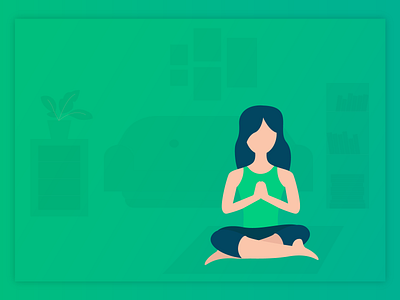 Yoga Illustration art illustration landing page uidesign women womens day yoga yoga pose