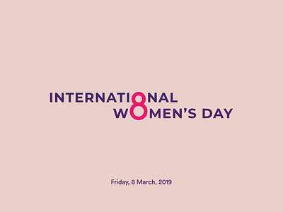 Happy Women's Day art calligraphy design happywomensday illustration internationalwomensday logo march typography woman women womensday