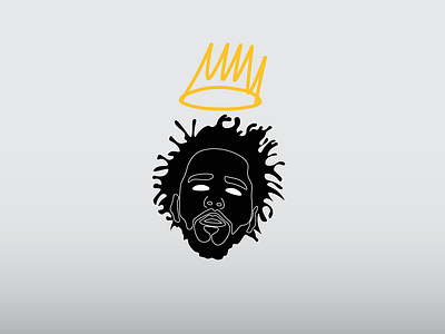 J. Cole Illustration adobeillustator crown design graphic art illustration j cole typography ui vector