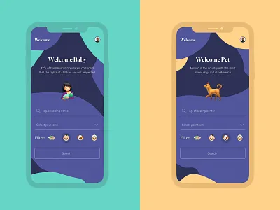 Search Mobile · Welcome app categories design digital emojis explore icons mobile search ui ux
