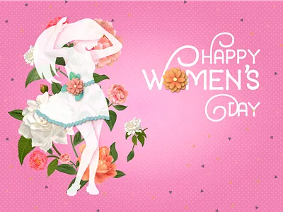 Women'S Day 8 march color flower girl illustrator international internationalwomensday love march mother vector women womens day